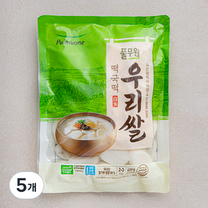 풀무원 우리쌀 떡국떡, 400g, 5개