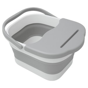 하비티 틈새수납 간편보관 공간절약 덮개 지압 접이식 족욕기 족욕통
