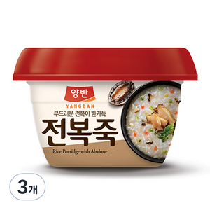 동원 양반 전복죽, 287.5g, 3개