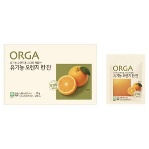 올가홀푸드 유기농 오렌지 한잔, 140ml, 10개