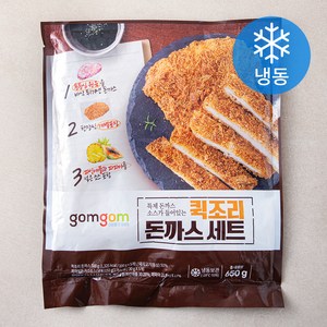 곰곰 퀵조리 돈까스(냉동), 650g, 1개