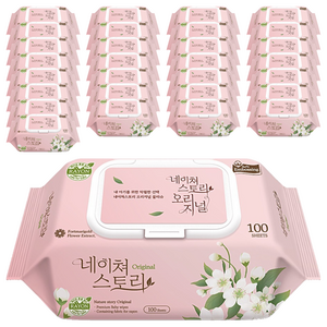 네이처스토리 오리지널 물티슈 캡형, 50g, 100개입, 30개