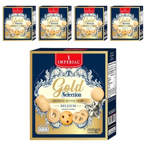 임페리얼쿠키 골든 셀렉션 벨기에 스낵, 90g, 5개