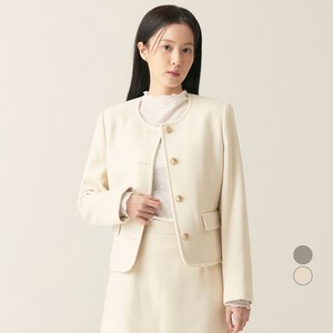 로엠 여성용 라운드넥 자켓