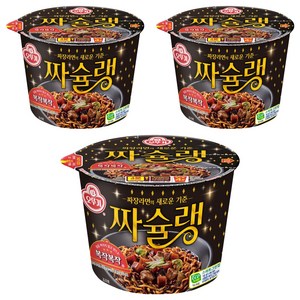 오뚜기 짜슐랭 용기 라면 125g, 3개