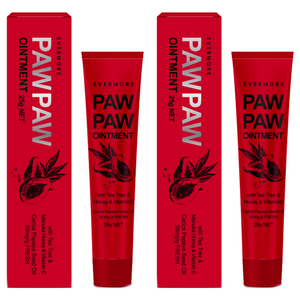 에버모어 포포 오인트먼트 위드 티트리 & 마누카 허니 & 비타민 E 크림, 25g, 2개