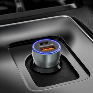 카플 60W 듀얼포트 시거잭 고속충전 핸드폰 USB 자동차 C타입 차량용 충전기
