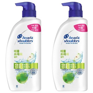 헤드앤숄더 두피 토탈 솔루션 애플 프레쉬 샴푸, 850ml, 2개