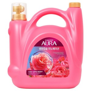아우라 생화캡슐 섬유유연제 피오니로즈향 본품, 5.5L, 1개