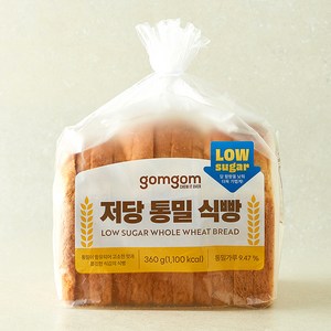 곰곰 저당 통밀 식빵, 360g, 1개
