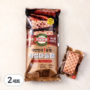 롯데푸드 의성마늘햄 GL 500g + 125g, 2세트