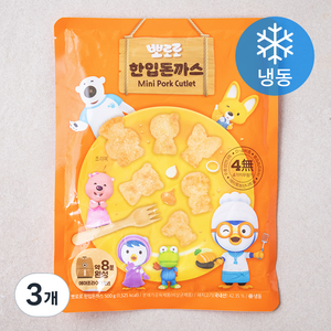 뽀로로 한입돈까스 (냉동), 3개, 500g