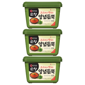 청정원순창 양념듬뿍 쌈장, 500g, 3개