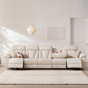 삼익가구 크루즈 USB 6인용 전동 리클라이너 양방향 가죽소파 방문설치