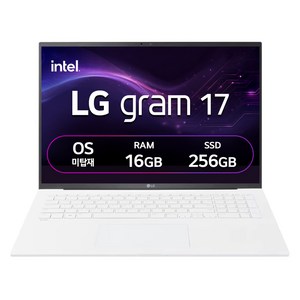LG전자 LG 그램 스노우 화이트 약 17인치에 해당함, 코어Ultra5, 256GB, 16GB, Free DOS, 2026.01