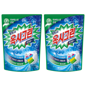 옥시크린 분말형 표백제, 1.4kg, 2개