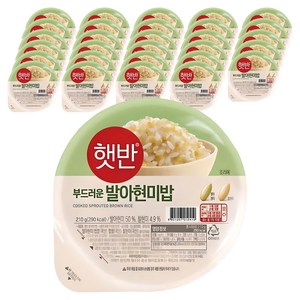 햇반 발아현미밥, 210g, 36개