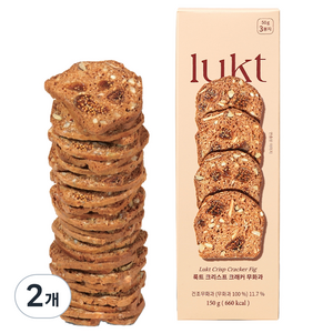 룩트 우리밀통밀 크리스프 크래커 무화과, 150g, 2개
