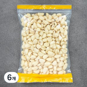 국내산 깐마늘, 1kg, 6개