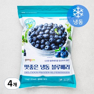 곰곰 칠레산 블루베리 (냉동), 1.5kg, 4개