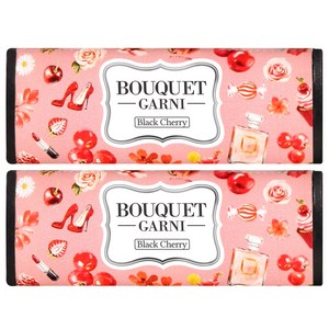 부케가르니 차량용 송풍구 방향제 7g 2p, 블랙체리, 1개