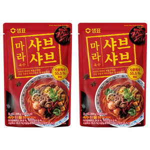 샘표 마라 샤브샤브 육수, 200g, 2개