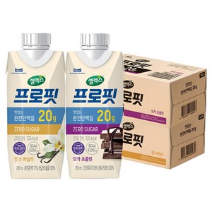 셀렉스 프로핏 모카 초콜릿 250ml 18p + 밀크 바닐라 250ml 18p, 250ml, 1세트