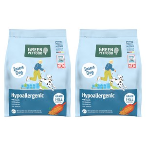 인섹트도그 강아지 기능성 사료, 곤충, 900g, 2개