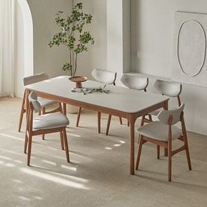 파로마 채튼B 1800 통세라믹 원목식탁 + 의자세트 6인 방문설치