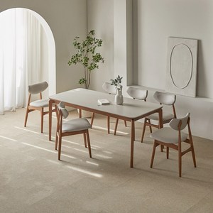 파로마 리샤르B 통세라믹 원목식탁 + 의자세트 6인 방문설치