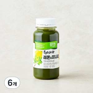 풀무원녹즙 프레시업 레몬 & 미나리 주스, 150ml, 6개