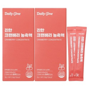 데일리원 진한 크랜베리 농축액, 210g, 2개