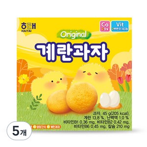 해태제과 계란 과자, 45g, 5개