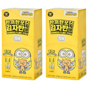 만전김 미니언즈 한끼한포 스틱 김자반, 150g, 2개
