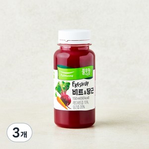 풀무원녹즙 프레시업 비트 & 당근 주스, 150ml, 3개