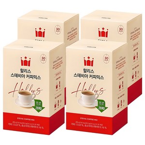 할리스 스테비아 커피믹스, 9.5g, 30개입, 4개