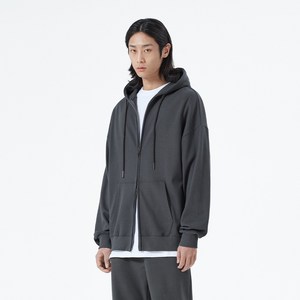 네이븐 남녀공용 오버핏 기모 후드집업 N19HZ