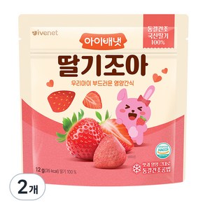 아이배냇 딸기 조아 과일칩, 12g, 2개