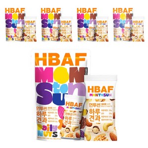 바프 먼투썬 하루견과 화이트 10p, 200g, 5개