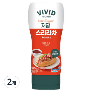 비비드키친 저당 스리라차, 310g, 2개