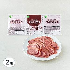 다향 저당 훈제오리, 450g, 2개