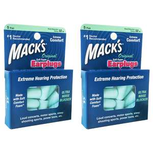 Macks 소프트폼 이어플러그 오리지널, 5쌍, 2개