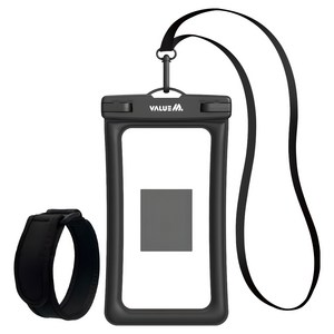 밸류엠 4중 잠금 대형 스마트폰 방수팩 + 넥스트랩 + 암밴드