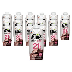 얼티브 프로틴 초코맛, 250ml, 18개
