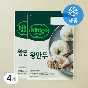 비비고 왕만두 (냉동), 420g, 4개
