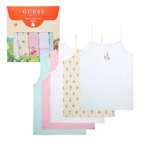 게스언더웨어 여아용 학생 런닝 5매 세트