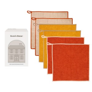 람스홈 딥클린 극세사 주방 행주 6p