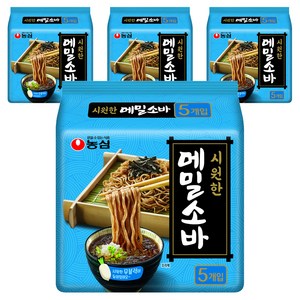 농심 메밀소바, 635g, 4개