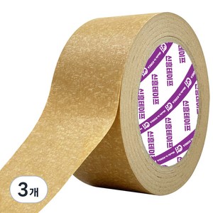 신흥테이프 라바 크라프트 종이 테이프 48mm x 40m, 3개