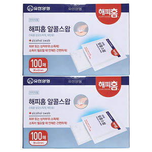 해피홈 알콜 스왑, 100개입, 2개